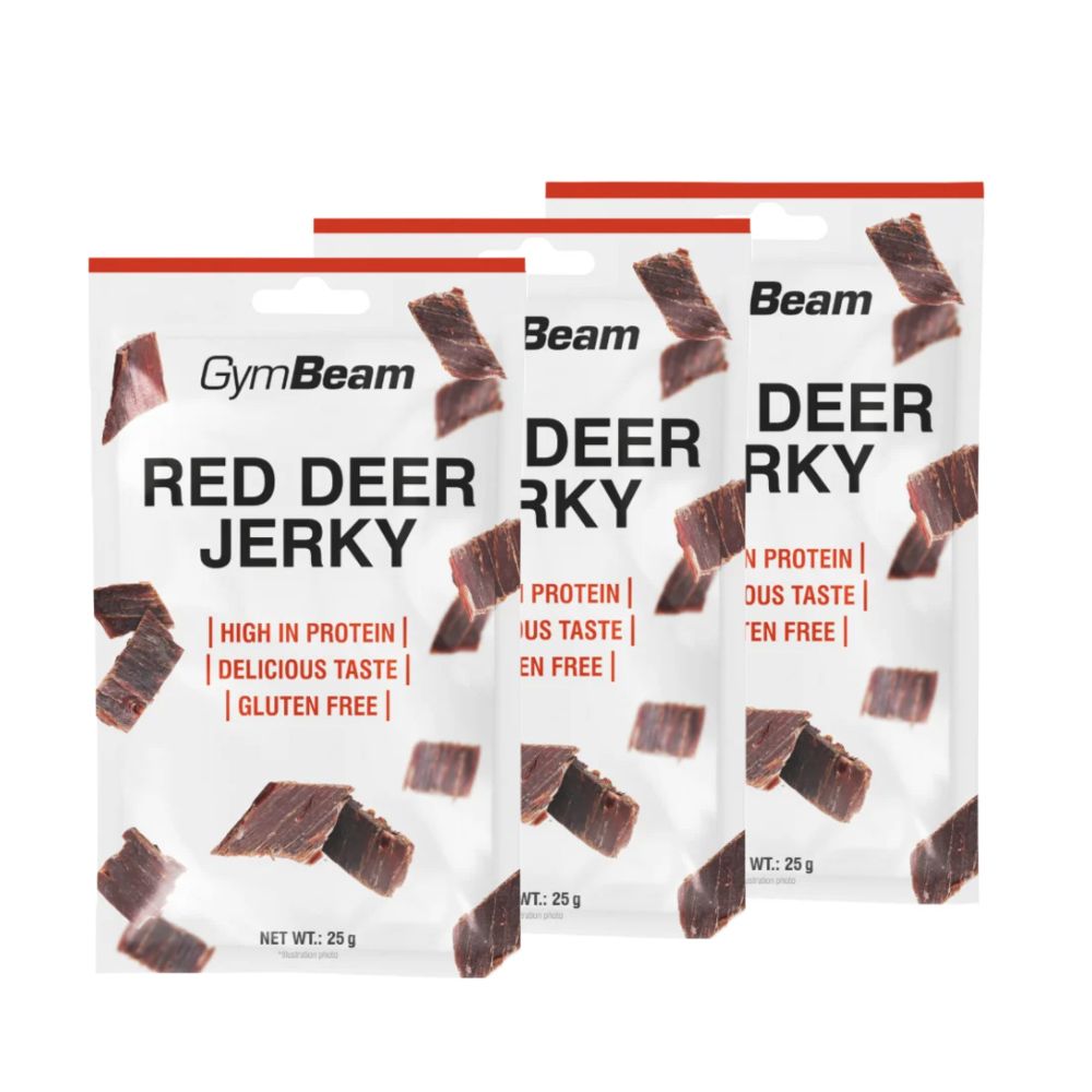 GYMBEAM - RED DEER JERKY - 3 X 25 G