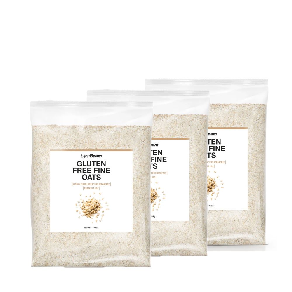 GYMBEAM - GLUTÉNMENTES FINOMSZEMŰ ZABPEHELY - 3 X 1000 G