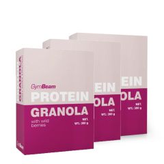 GYMBEAM - FEHÉRJÉS GRANOLA ERDEI GYÜMÖLCCSEL - 3 X 300 G
