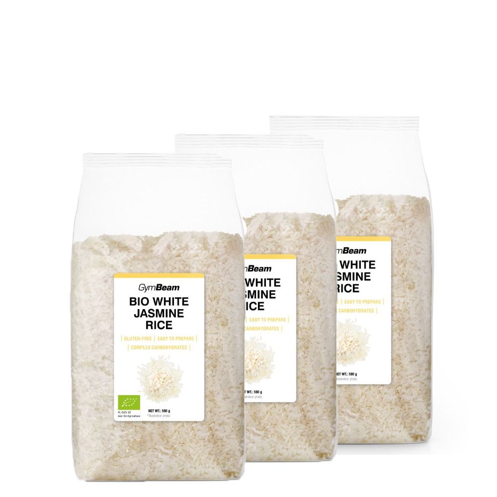 GYMBEAM - BIO FEHÉR JÁZMINRIZS - 3 X 500 G