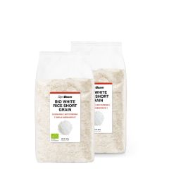 GYMBEAM -BIO FEHÉR KEREKSZEMŰ RIZS - 2 X 500 G
