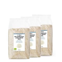 GYMBEAM - BIO PARBOILED - HOSSZÚSZEMŰ RIZS - 3 X 500 G
