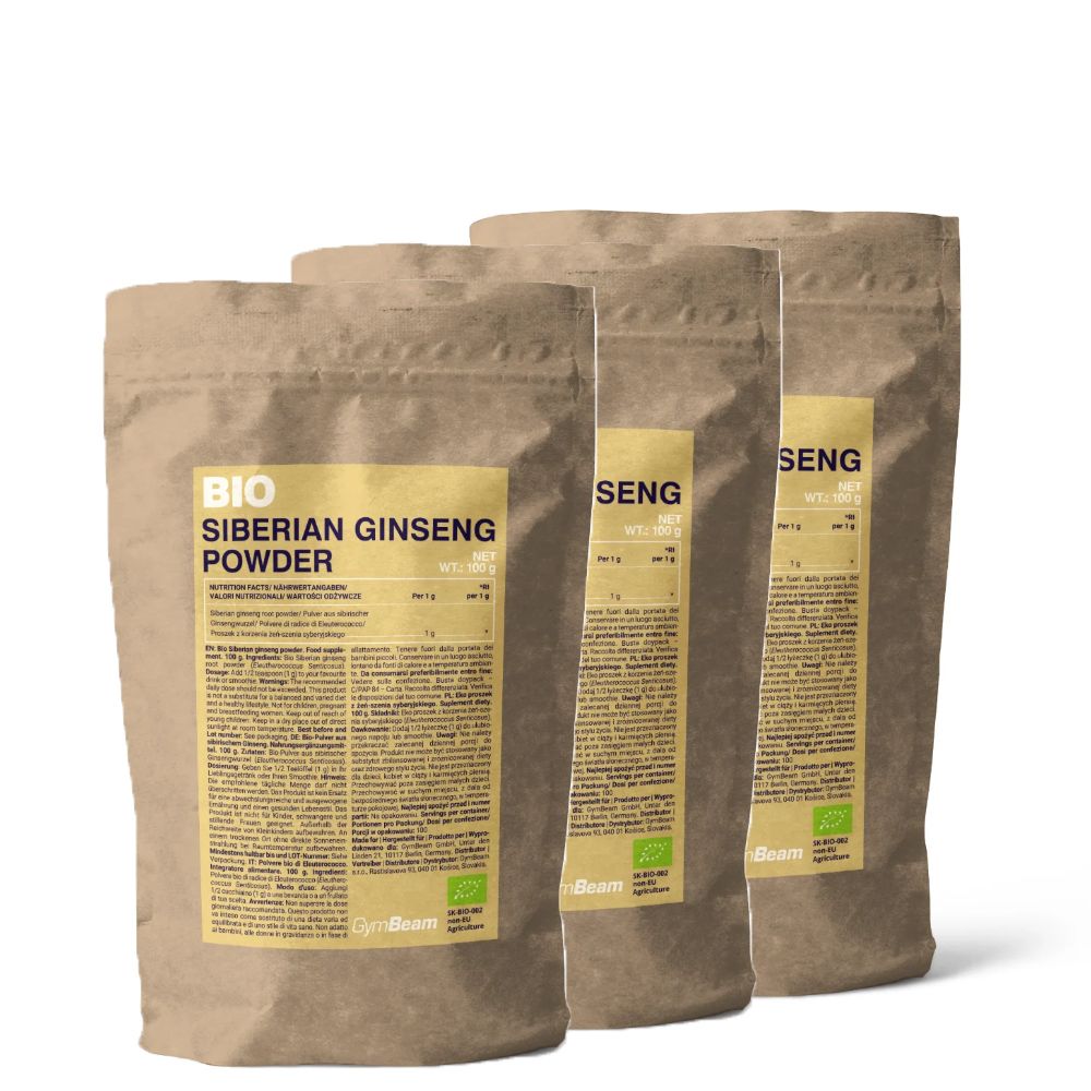 GYMBEAM - BIO SZIBÉRIAI GINZENG POR - 3 X 100 G
