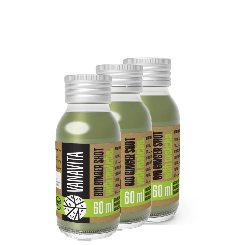 VANAVITA - BIO GYÖMBÉR SHOT MATCHÁVAL - 3 X 60 ML