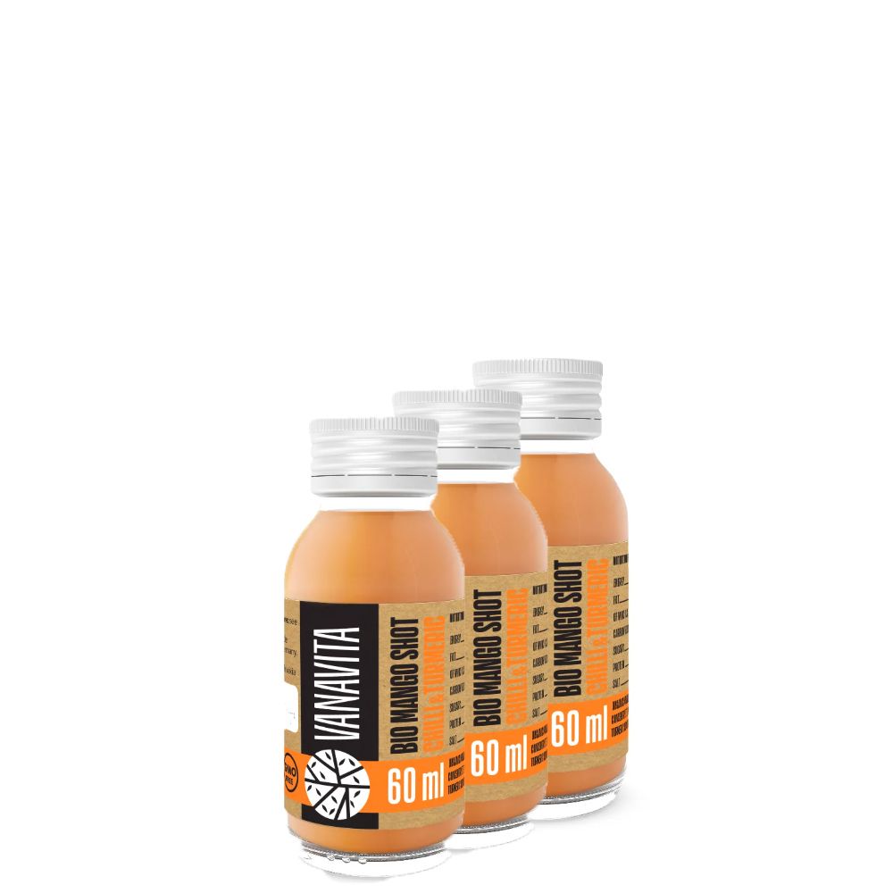 VANAVITA - BIO CHILI & KURKUMA MANGÓ SHOT - 3 X 60 ML