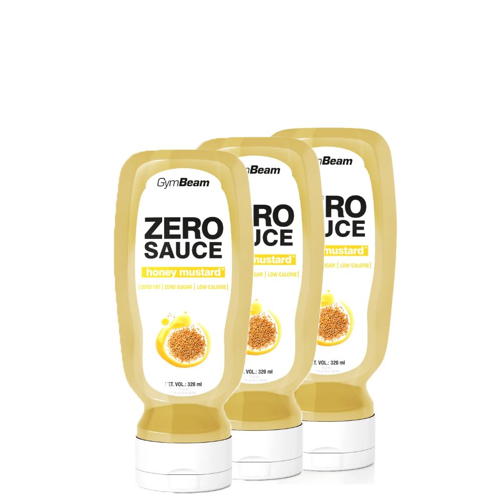 GYMBEAM - ZERO MÉZES MUSTÁROS SZÓSZ - 3 X 320 ML