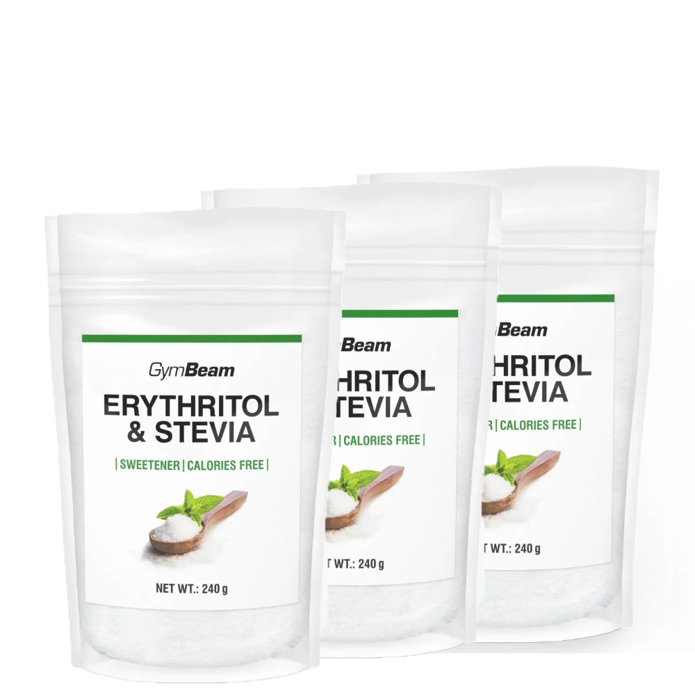GYMBEAM - ERITRITOL & SZTÍVIA ÉDESÍTŐSZER - 3 X 240 G