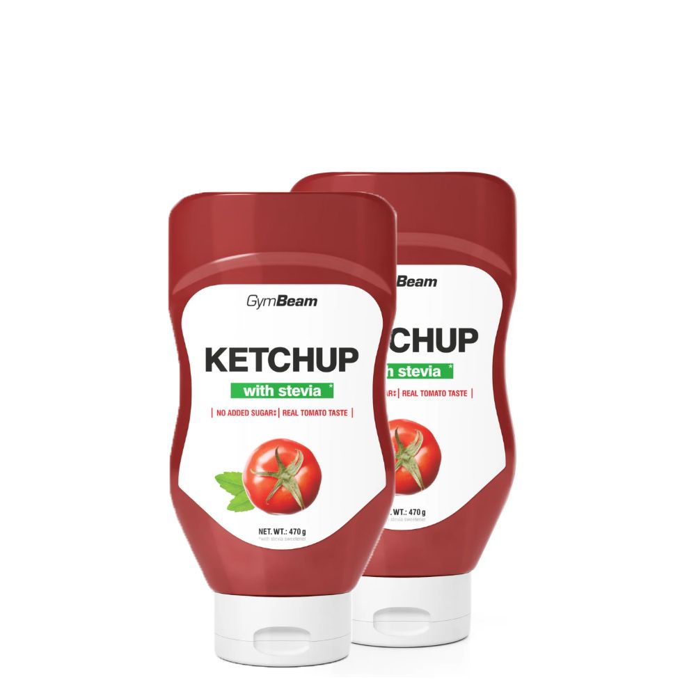GYMBEAM - SZTÍVIÁVAL ÉDESÍTETT KETCHUP - 2 X 470 ML