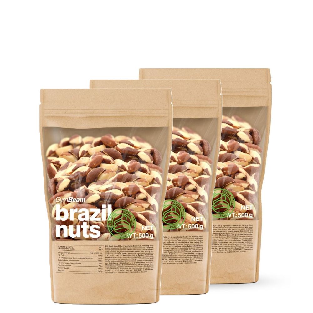 GYMBEAM - BRAZIL NUTS - BRAZILDIÓ - 3 X 500 G