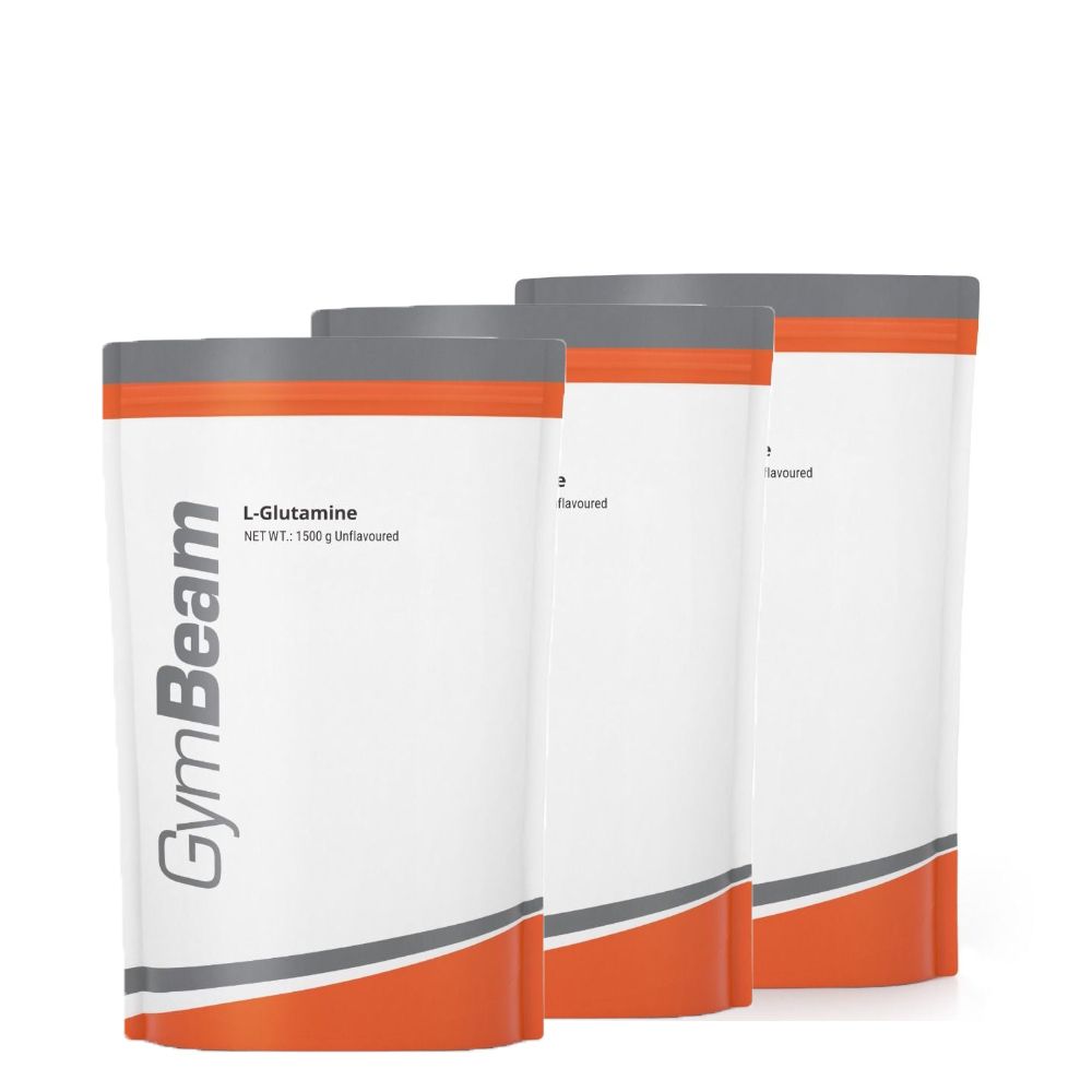 GYMBEAM - L-GLUTAMIN - ÍZESÍTETLEN ITALPOR - 3 X 1500 G
