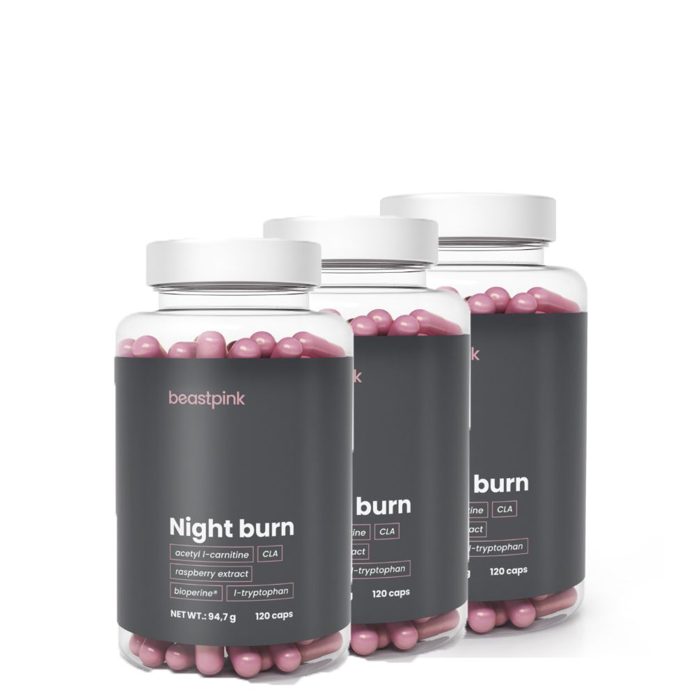 BEAST PINK - NIGHT BURN - 3 x 120 KAPSZULA