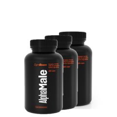 GYMBEAM - ALPHA MALE TESTO BOOSTER - NÖVÉNYI ALAPÚ TESZTOSZTERON OPTIMALIZÁLÓ FORMULA - 3 X 120 KAPSZULA