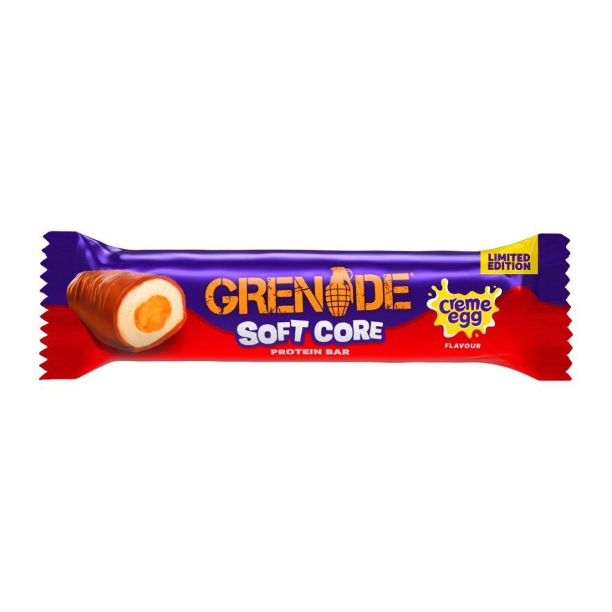 GRENADE - SOFT CORE PROTEIN BAR - CREME EGG - FEHÉRJESZELET - 18 x 45 G - LIMITED EDITION GRENADE - SOFT CORE PROTEIN BAR - CREME EGG - FEHÉRJESZELET - 18 x 45 G - LIMITED EDITION