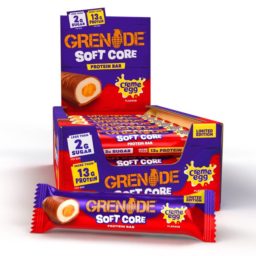 GRENADE - SOFT CORE PROTEIN BAR - CREME EGG - FEHÉRJESZELET - 18 x 45 G - LIMITED EDITION