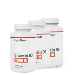 GYMBEAM - VITAMIN D3 - 2000IU - 3 X 120 KAPSZULA