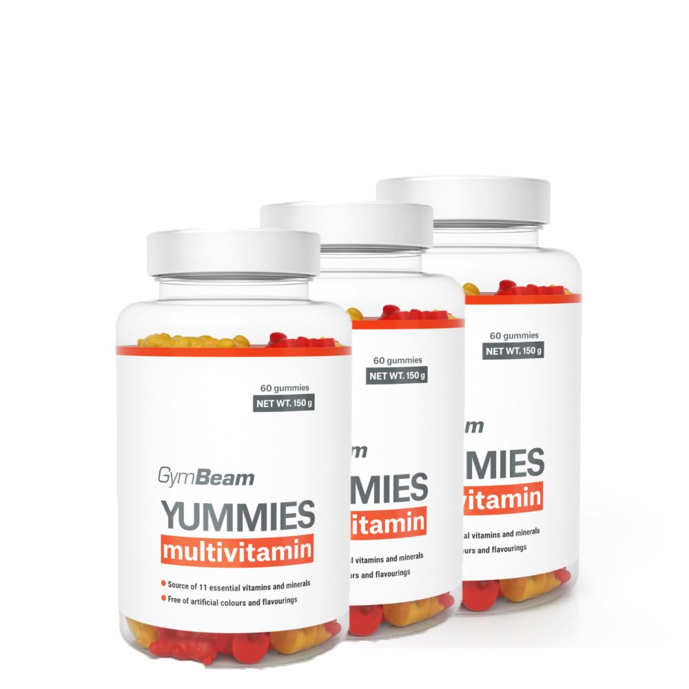 GYMBEAM - YUMMIES MULTIVITAMIN - 3 X 60 GUMICUKOR