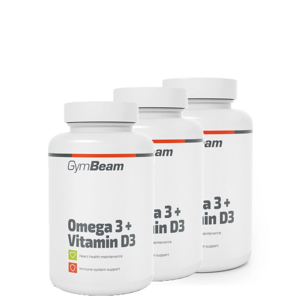 GYMBEAM - OMEGA 3 + D3 VITAMIN - 3 X 90 KAPSZULA