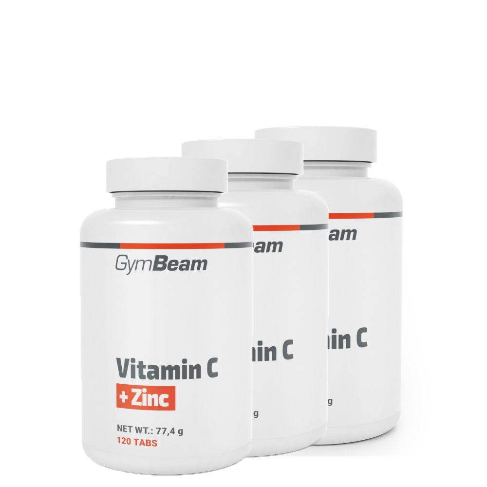 GYMBEAM - VITAMIN C + ZINC - 3 x 120 TABLETTA