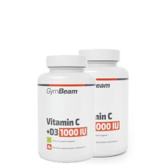 GYMBEAM - VITAMIN C + D3 - 1000 IU - 2 x 90 KAPSZULA