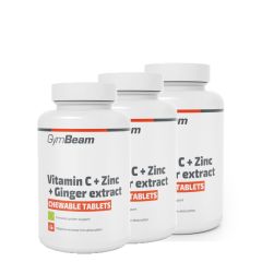 GYMBEAM - VITAMIN C + ZINC + GINGER EXTRACT - 3 x 90 TABLETTA