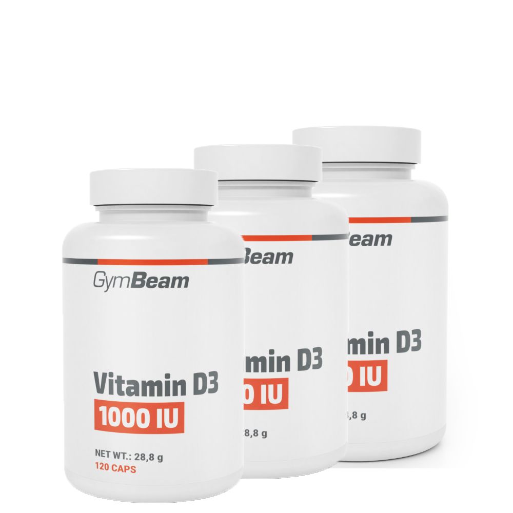 GYMBEAM - VITAMIN D3 - 1000 IU - 3 x 120 KAPSZULA