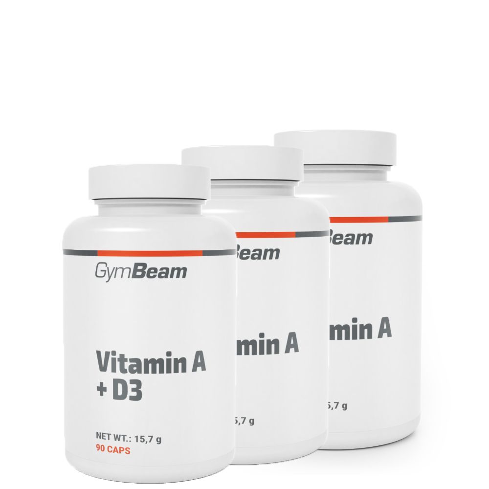 GYMBEAM - VITAMIN A + D3 - 3 x 90 KAPSZULA