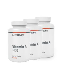 GYMBEAM - VITAMIN A + D3 - 3 x 90 KAPSZULA