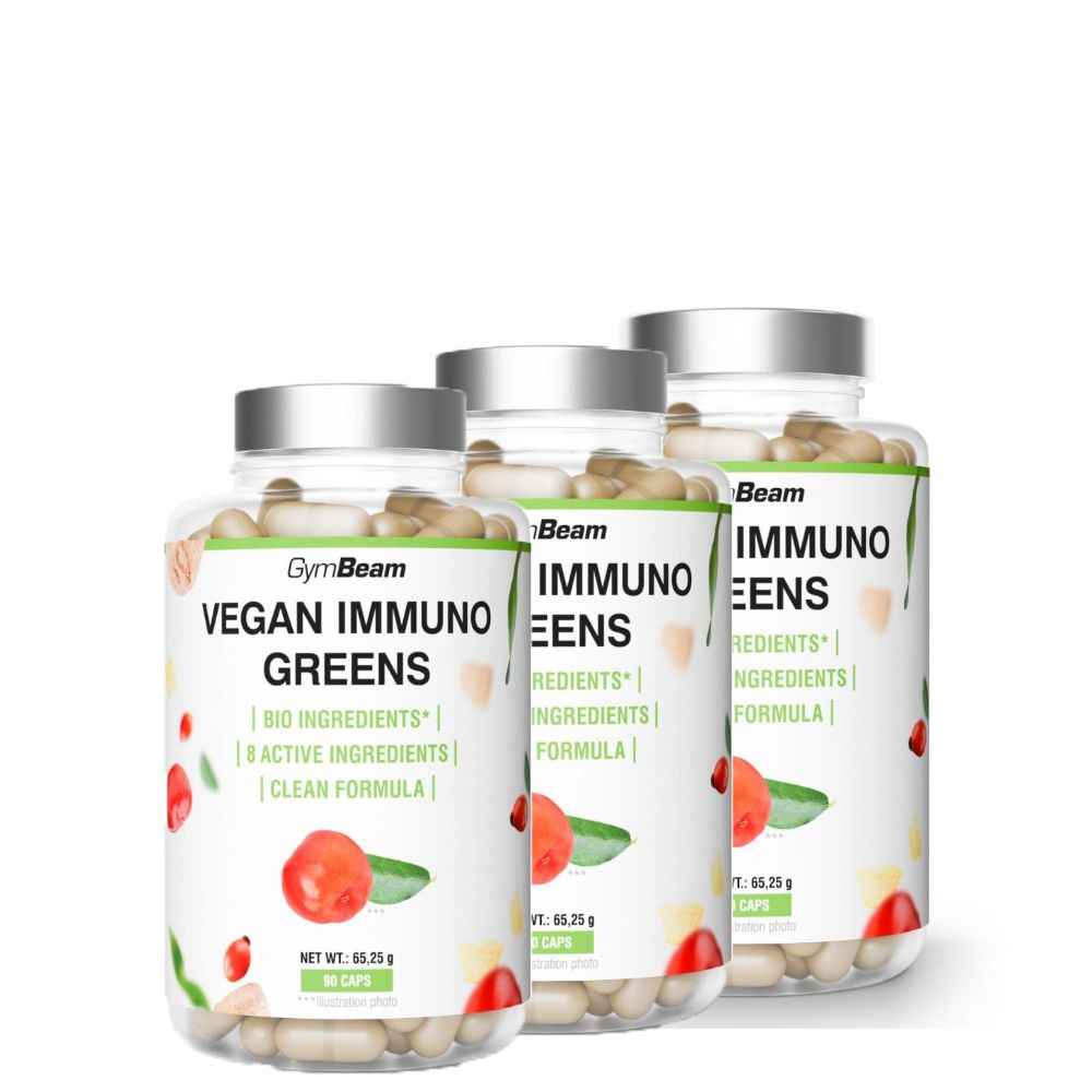 GYMBEAM - VEGAN IMMUNO GREENS - 3 X 90 KAPSZULA