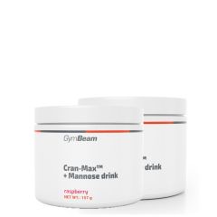 GYMBEAM - CRAN-MAX + MANNOSE DRINK - RASPBERRY FLAVOUR - 2 x 157 G