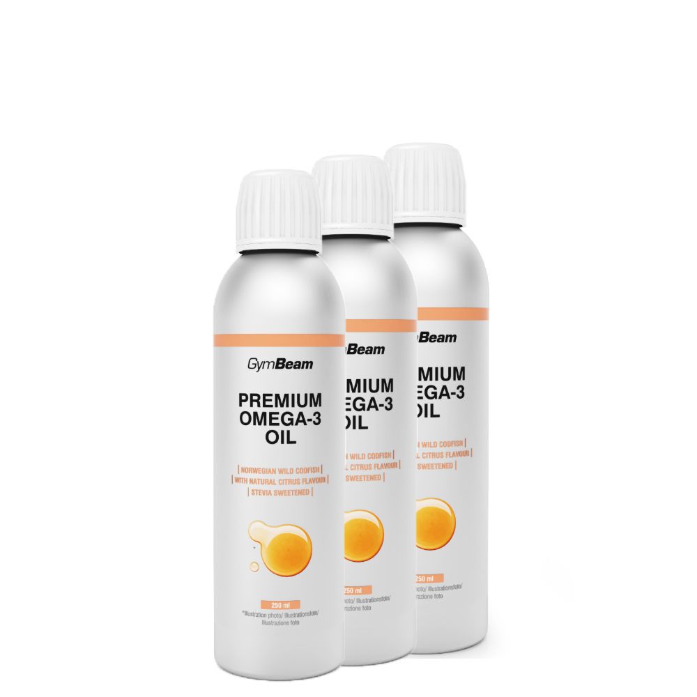 GYMBEAM - PREMIUM OMEGA 3 - 3 X 250 ML