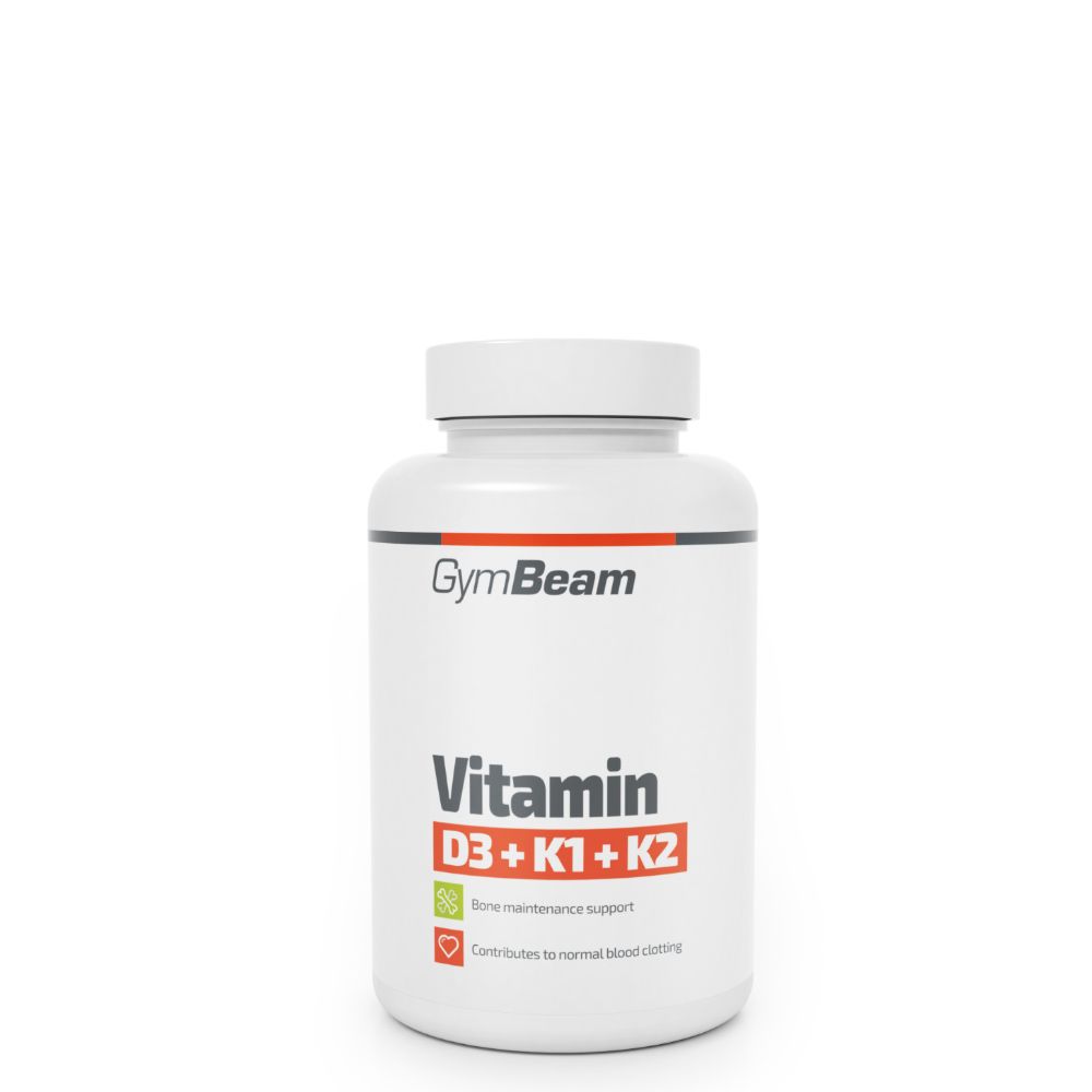 GYMBEAM - VITAMIN D3 + K1 + K2 - 120 KAPSZULA