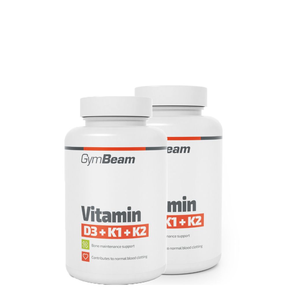 GYMBEAM - VITAMIN D3 + K1 + K2 - 2 X 120 KAPSZULA