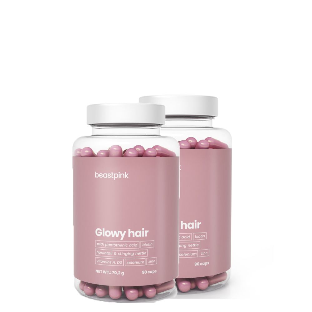 BEAST PINK - GLOWY HAIR - 2 x 90 KAPSZULA
