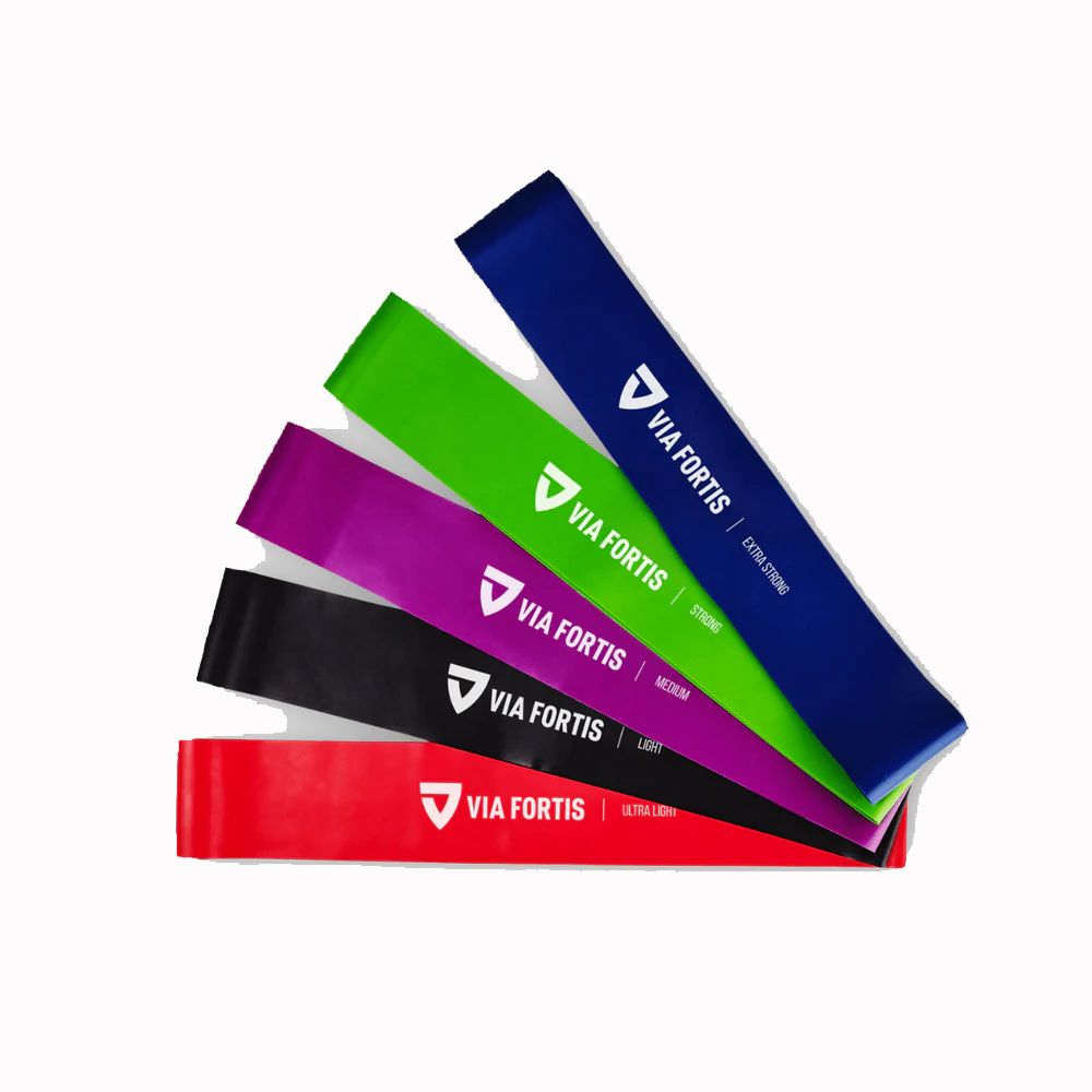 VIA FORTIS - PREMIUM FITNESS BAND SET - 5 DB-OS GUMISZALAG KÉSZLET