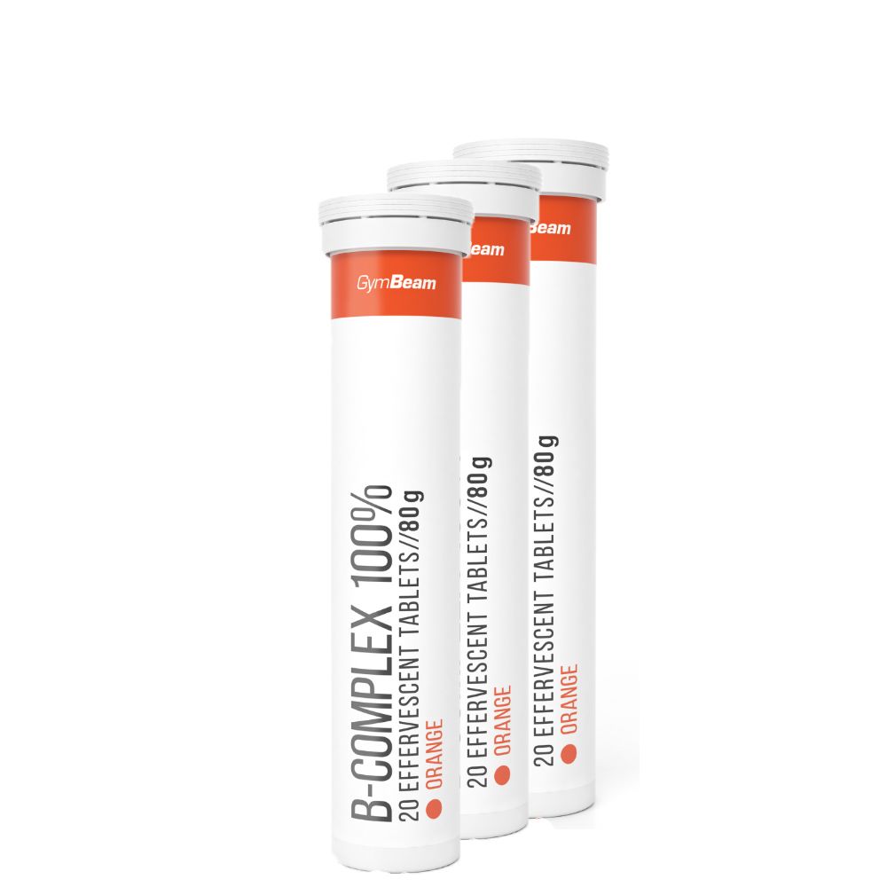 GYMBEAM - B-COMPLEX 100% - NARANCS ÍZ - 3 x 20 TABLETTA
