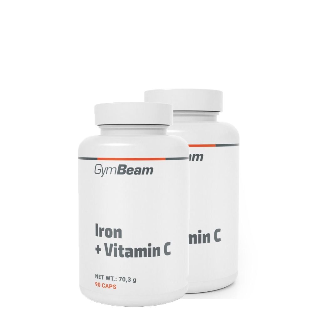 GYMBEAM - IRON + VITAMIN C - 2 X 90 KAPSZULA