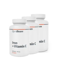GYMBEAM - IRON + VITAMIN C - 3 X 90 KAPSZULA