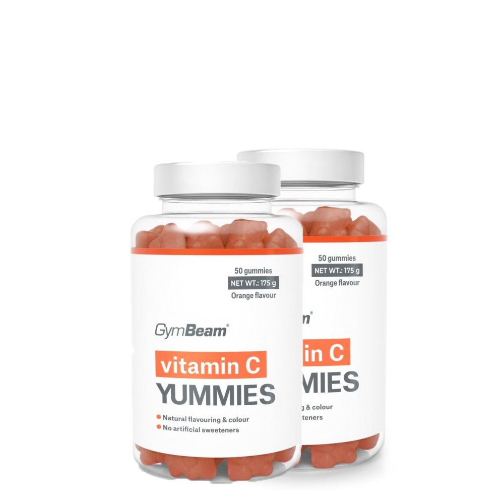 GYMBEAM - VITAMIN C YUMMIES - NARANCS - 2 x 50 GUMIVITAMIN