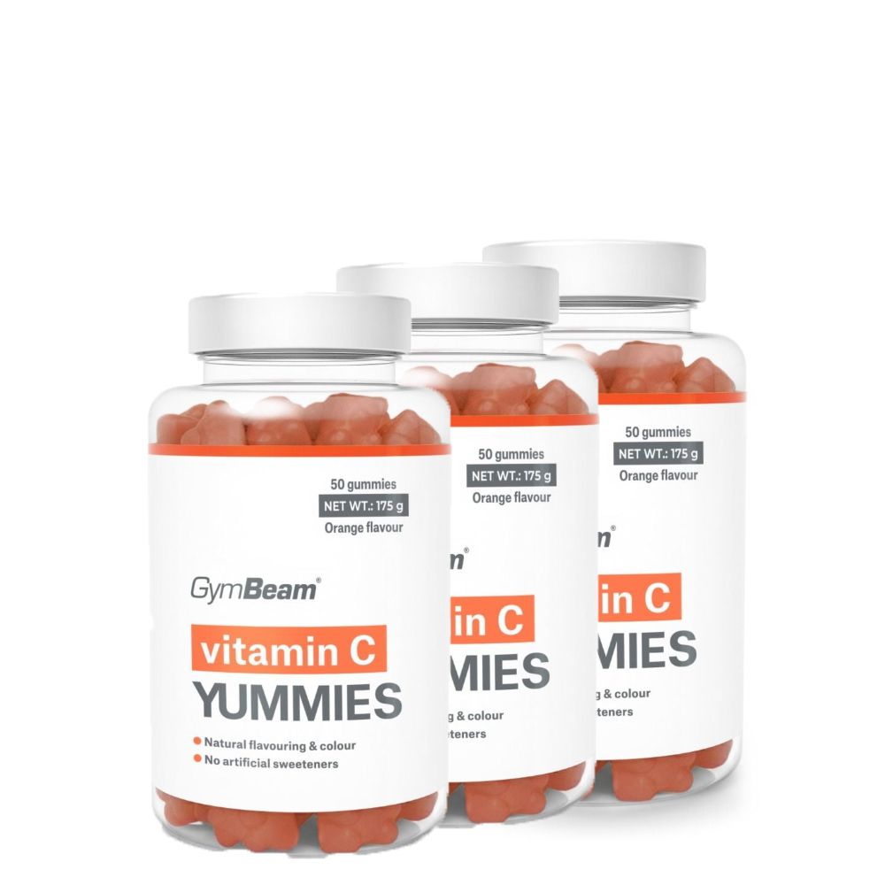 GYMBEAM - VITAMIN C YUMMIES - NARANCS - 3 x 50 GUMIVITAMIN