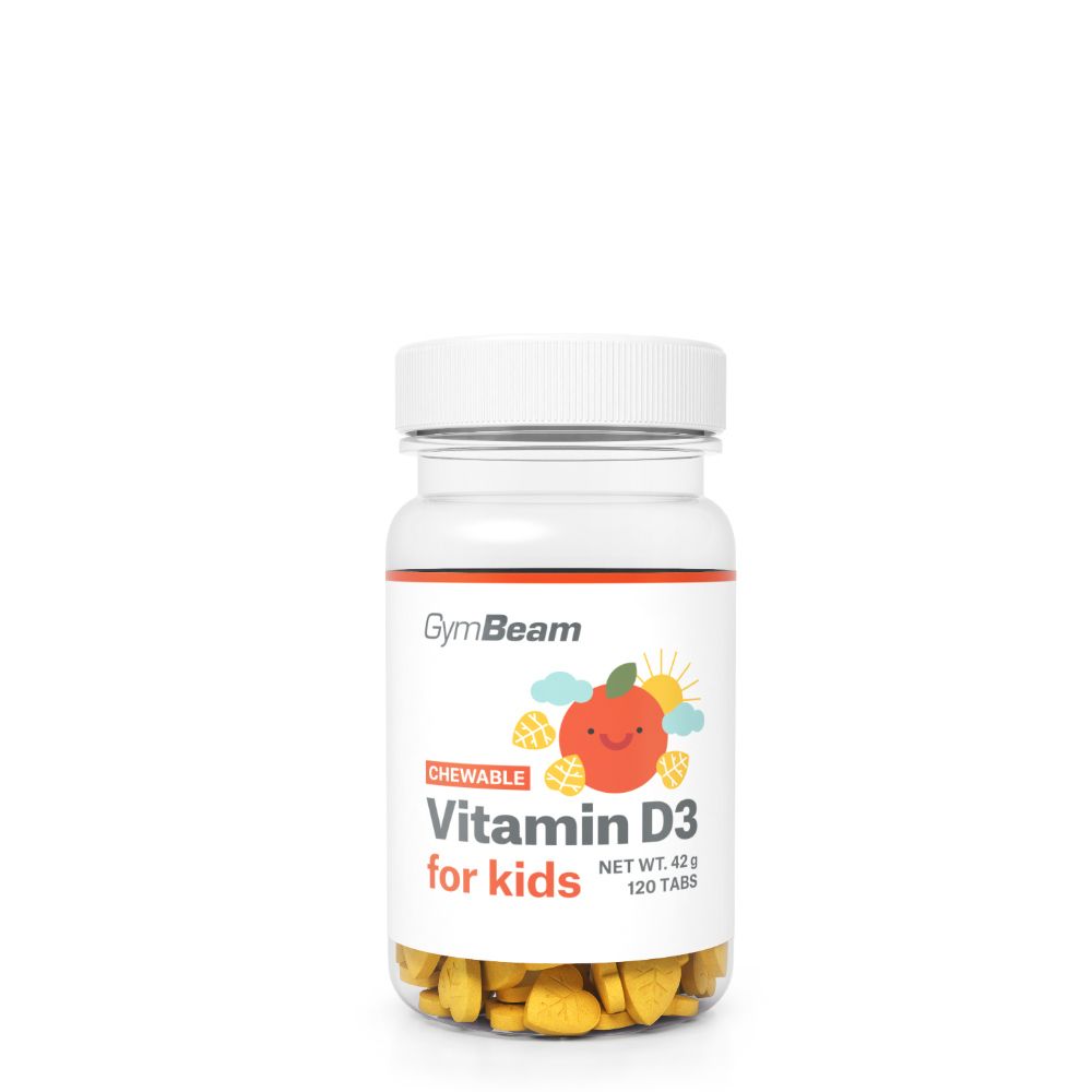 GYMBEAM - VITAMIN D3 FOR KIDS - NARANCS ÍZ - 120 RÁGÓTABLETTA