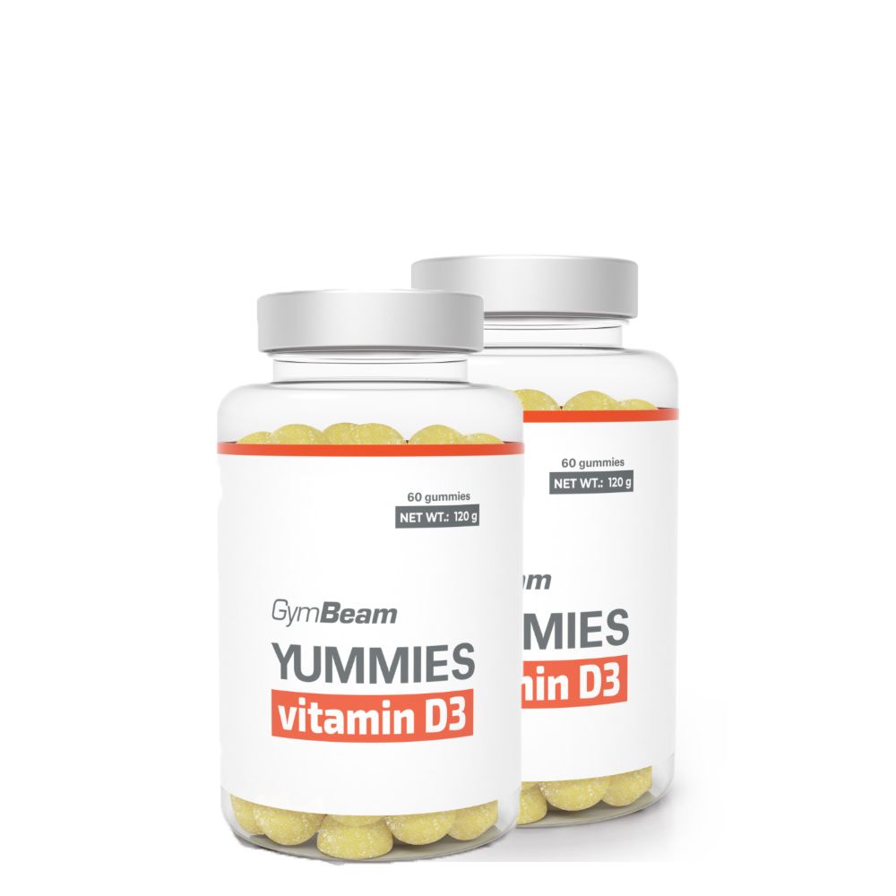 GYMBEAM - YUMMIES D3 VITAMIN - 2 x 60 GUMICUKOR