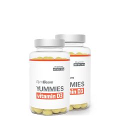GYMBEAM - YUMMIES D3 VITAMIN - 2 x 60 GUMICUKOR