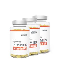 GYMBEAM - YUMMIES D3 VITAMIN - 3 x 60 GUMICUKOR