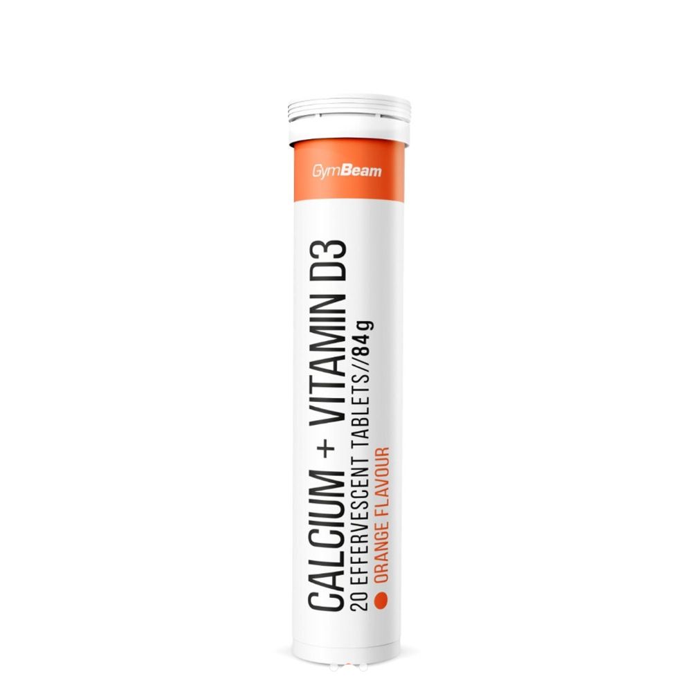 GYMBEAM - CALCIUM + VITAMIN D3 - NARANCS ÍZ - 20 PEZSGŐTABLETTA