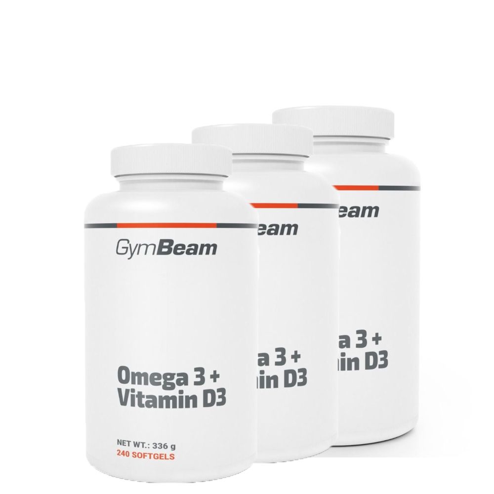 GYMBEAM - OMEGA 3 + D3 VITAMIN - 3 X 240 KAPSZULA
