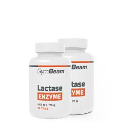 GYMBEAM - LACTASE ENZYME - LAKTÁZ ENZIM A TEJCUKOR LEBONTÁSÁRA - 2 x 90 TABLETTA