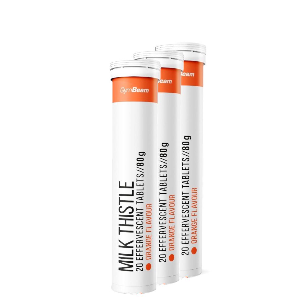 GYMBEAM - MILK THISTLE - NARANCS ÍZŰ - 3 x 20 PEZSGŐTABLETTA