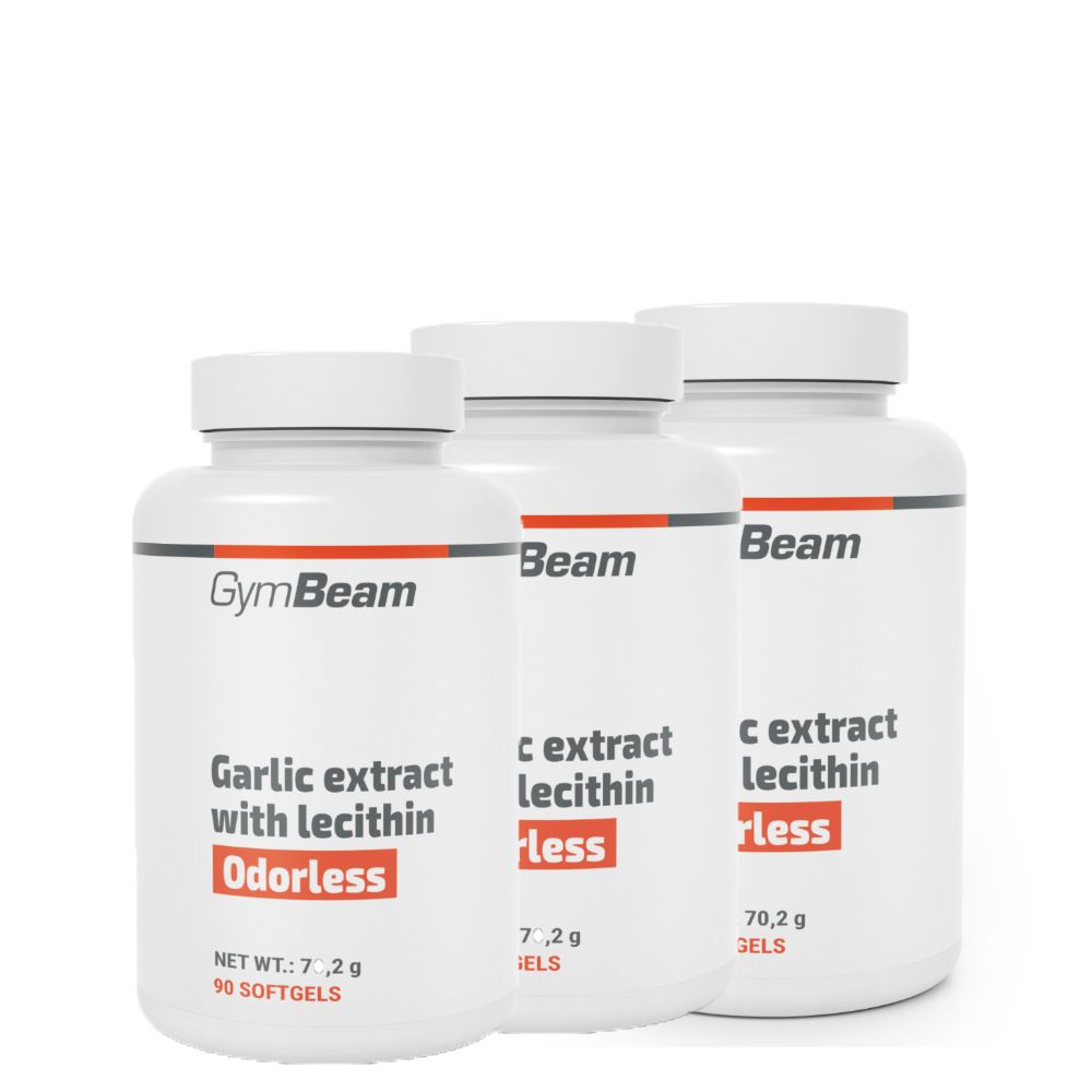 GYMBEAM - GARLIC EXTRACT WITH LECITHIN ODORLESS - 3 x 90 KAPSZULA