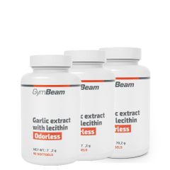 GYMBEAM - GARLIC EXTRACT WITH LECITHIN ODORLESS - 3 x 90 KAPSZULA