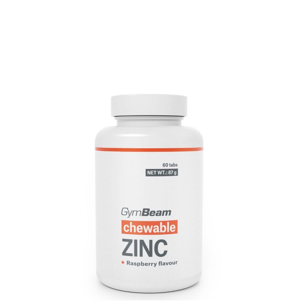 GYMBEAM - CHEWABLE ZINC - MÁLNA ÍZ - 60 RÁGÓTABLETTA